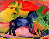 Franz Marc Little Blue Horse painting